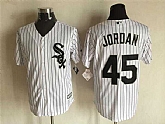 Chicago White Sox #45 Michael Jordan White(Black Strip) New Cool Base Stitched Baseball Jersey,baseball caps,new era cap wholesale,wholesale hats